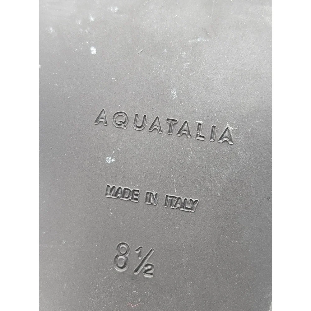 Aquatalia‎ Boots Womens Size 8.5 Fleurette Weatherproof Suede Made In Italy $375